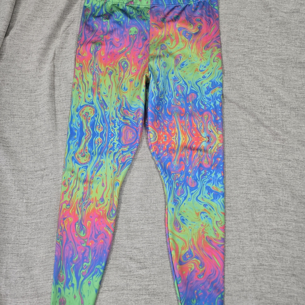 Blackmilk Neon Oil Slick Leggings